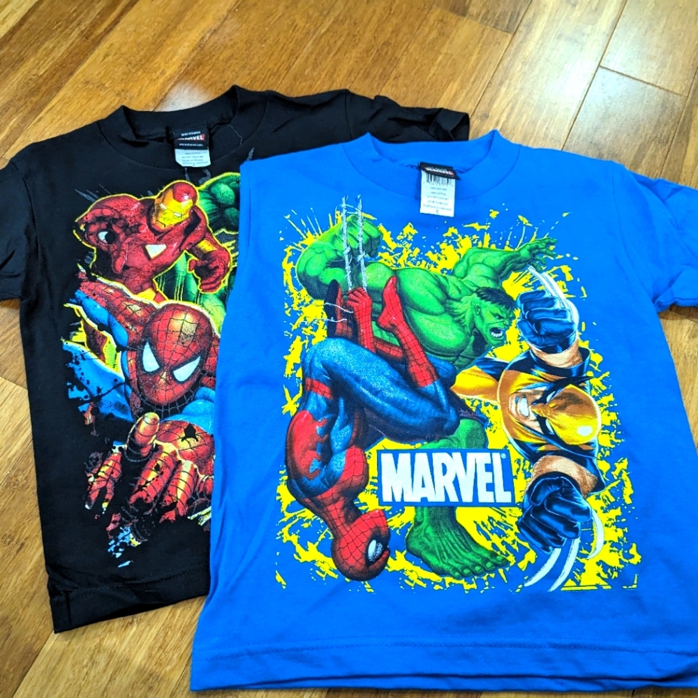 2 pack New Marvel t-shirts.